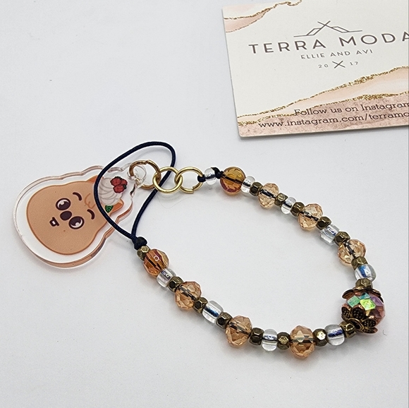 KPop - Stray Kids SKZOO Jeweled Chain - Rose Gold Option with Loop Finish - Picture 6 of 7